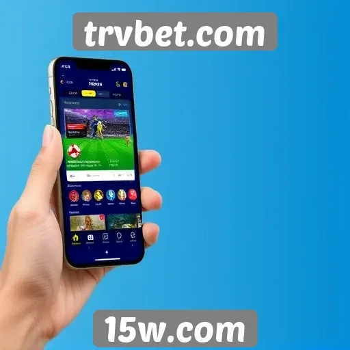 experiência mobile aprimorada no site trvbet.com